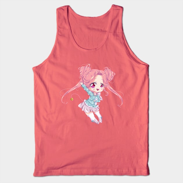 Chibi Kitty Lover! Tank Top by Littlepancake